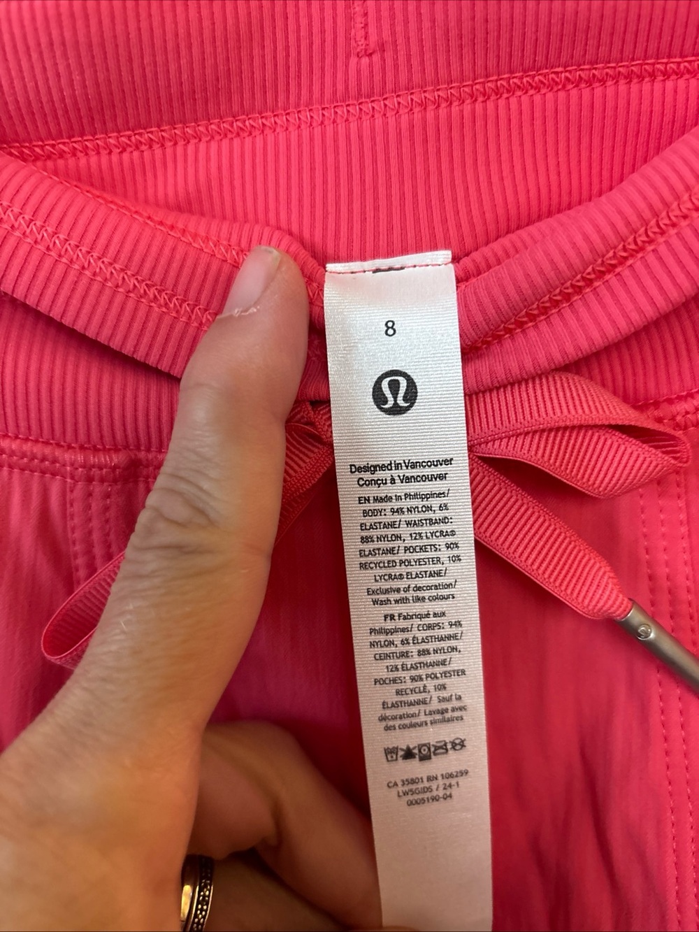 Lululemon Hot Glazed Pink Dance Studio Pants Pull String Jogger Size 8 - Picture 5 of 10